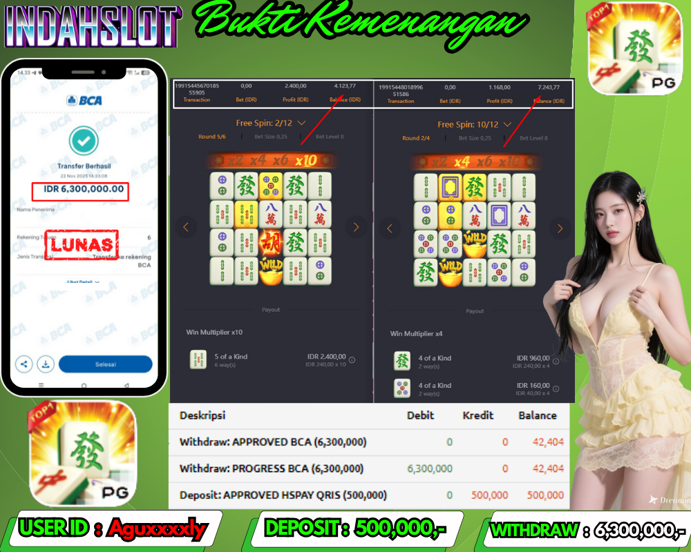 INDAHSLOT MAHJONG WAYS 1 Rp. 6,300,000,LUNAS